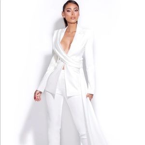 Miss Circle Draping Blazer Jacket